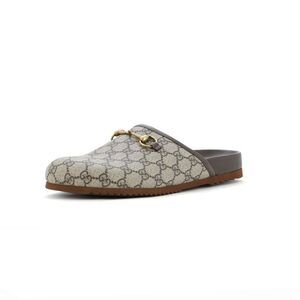 Gucci Beige and Brown Women's Mules